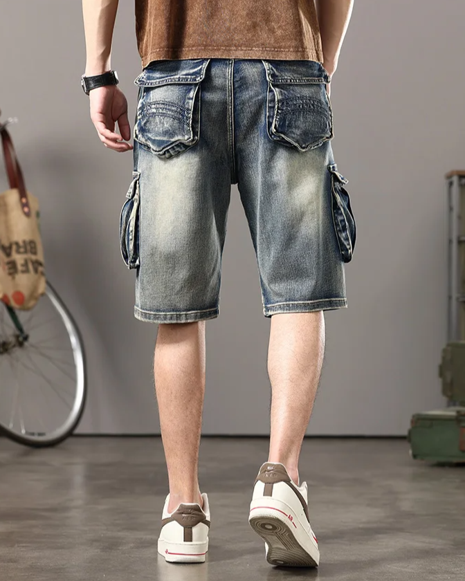 Short cargo en denim Rogue