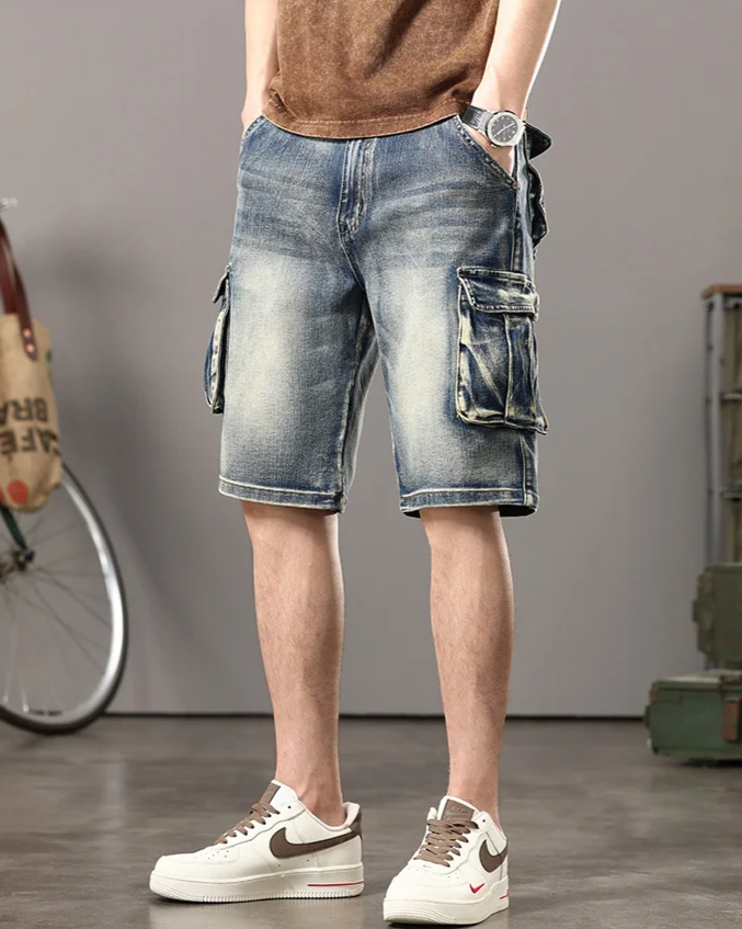 Short cargo en denim Rogue