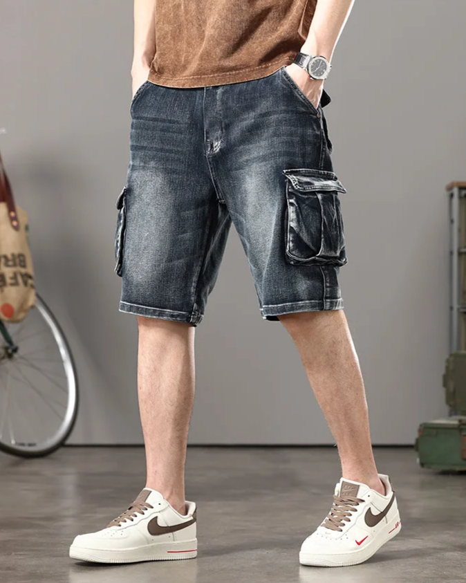 Short cargo en denim Rogue