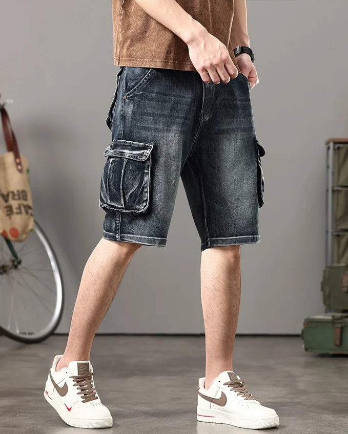 Short cargo en denim Rogue