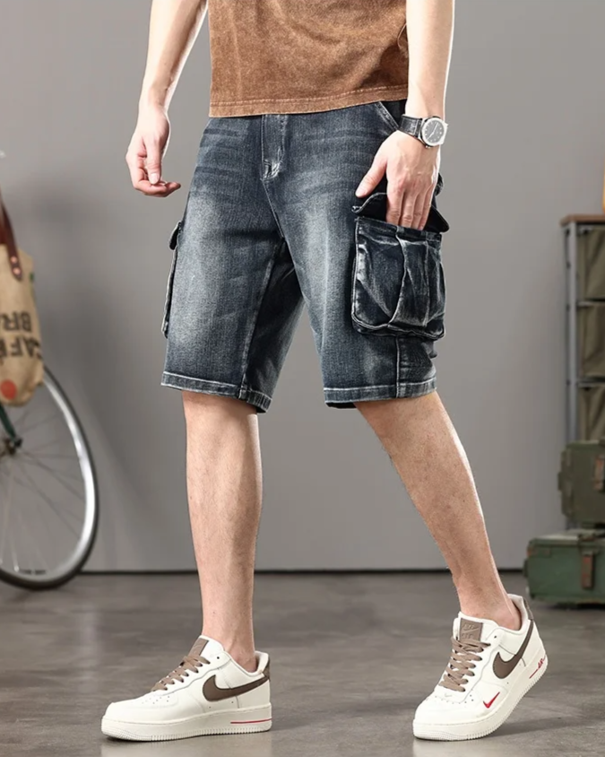 Short cargo en denim Rogue