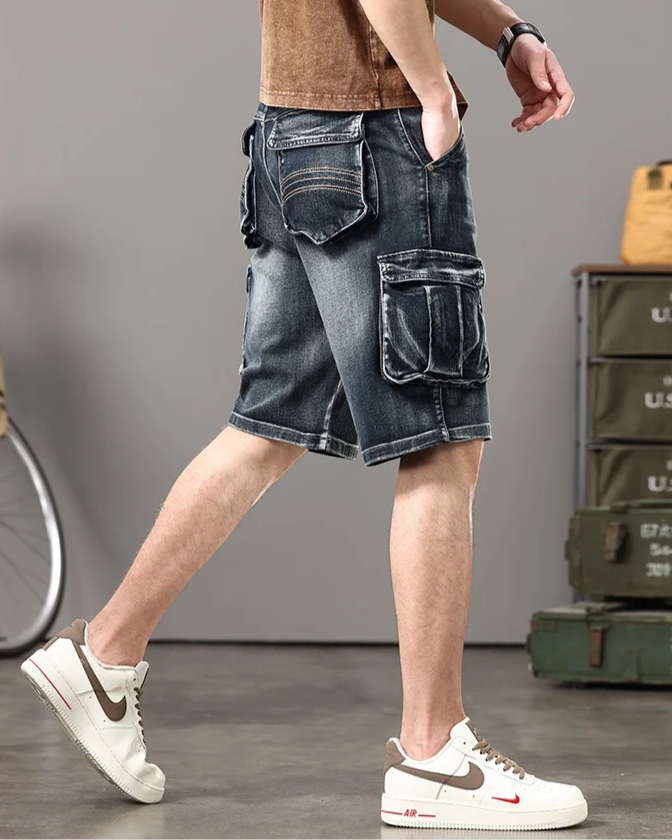 Short cargo en denim Rogue