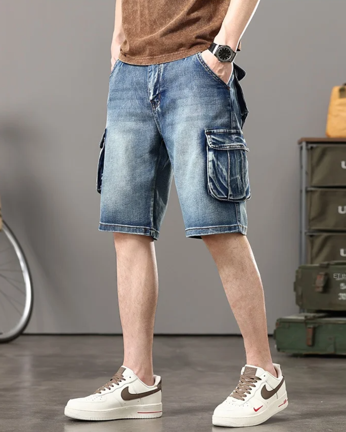 Short cargo en denim Rogue