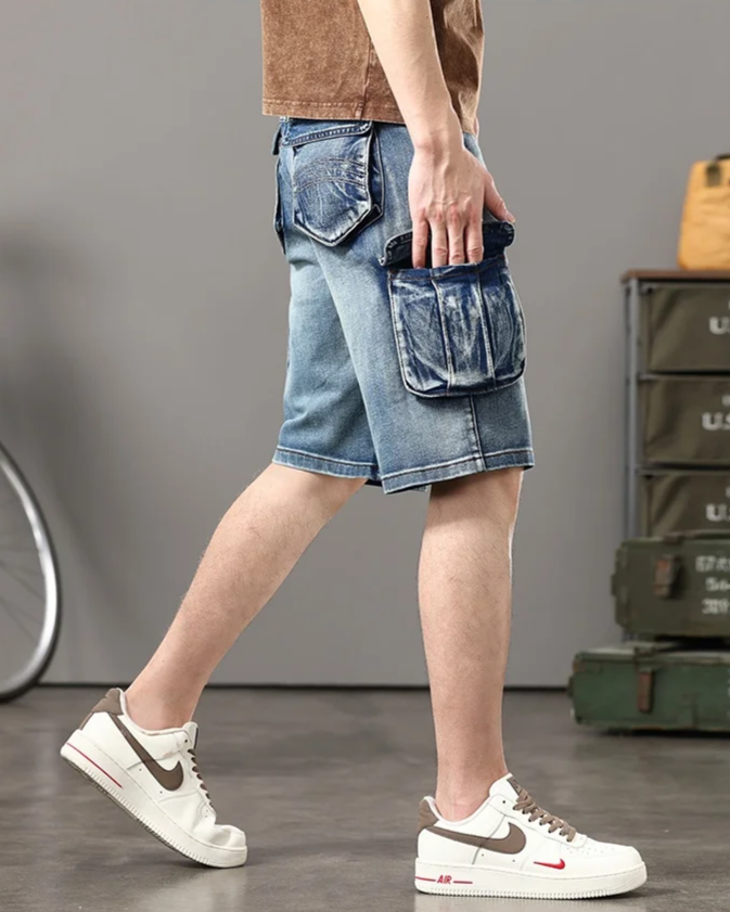 Short cargo en denim Rogue