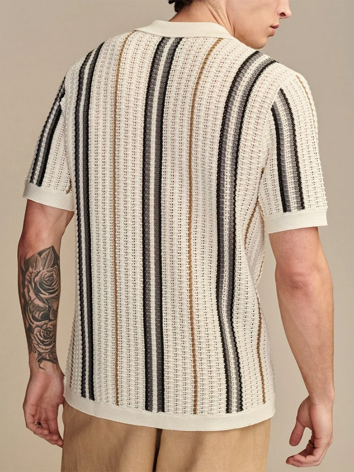 Camicia in Maglia Cabana con Bottoni