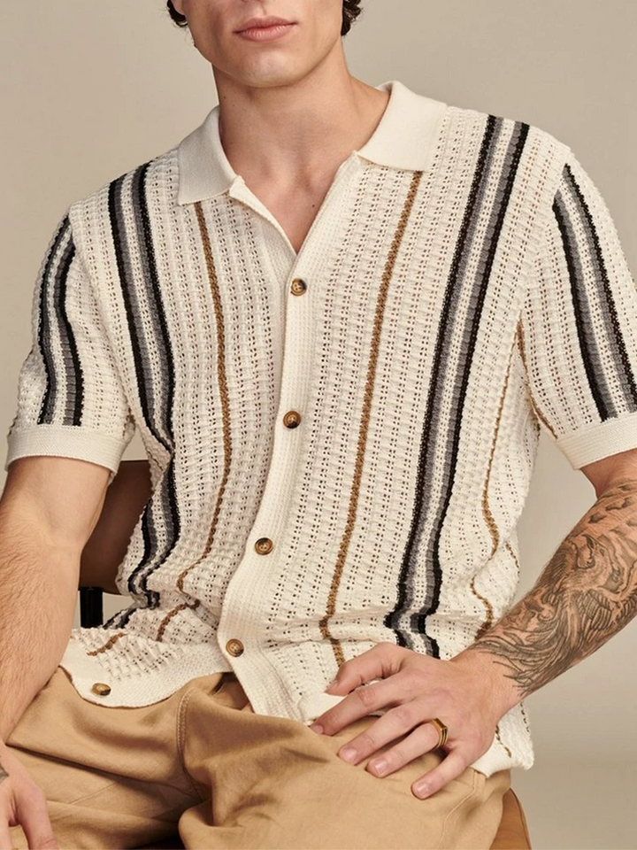Camicia in Maglia Cabana con Bottoni