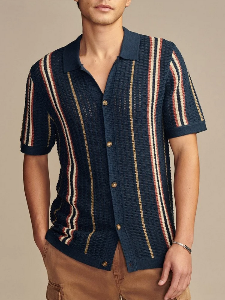 Camicia in Maglia Cabana con Bottoni