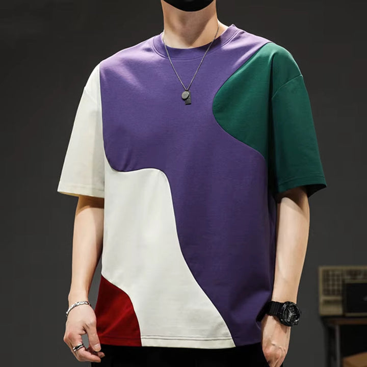 T-shirt a panneaux croisés