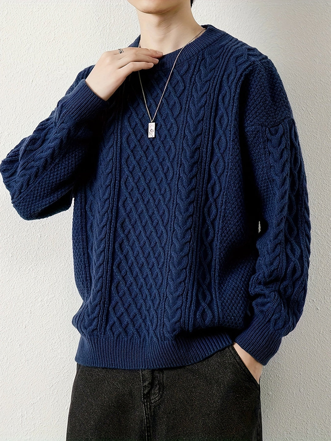 Pull en maille torsadée Hawthorne