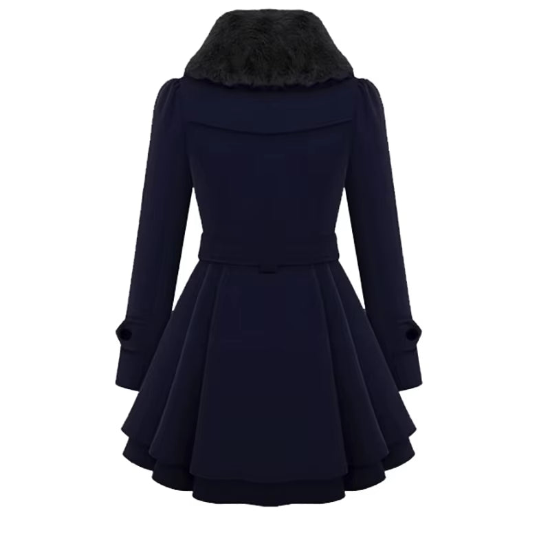 Manteau Maison à Ourlet Superposé