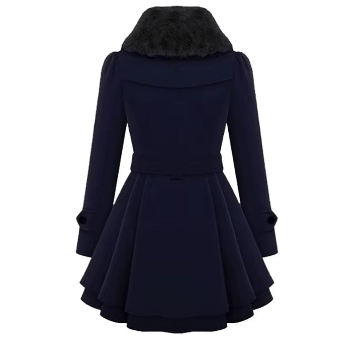 Manteau Maison à Ourlet Superposé
