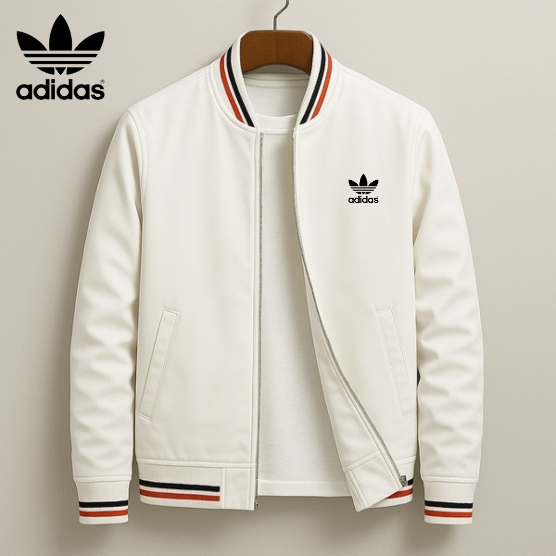 Giacca bomber classica moderna - Bianco