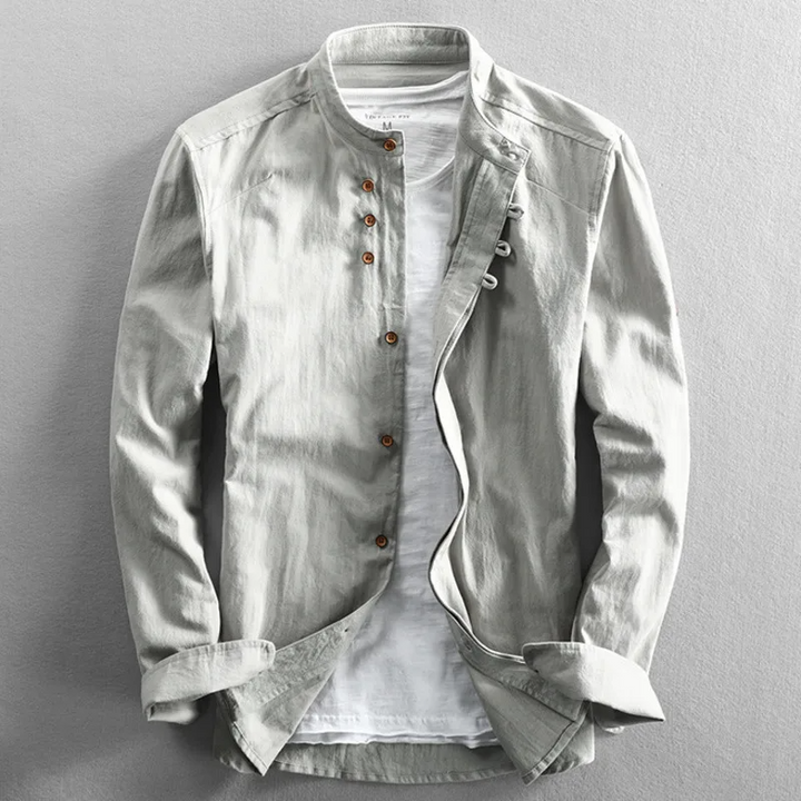 Chemise boutonnée en lin Ashford