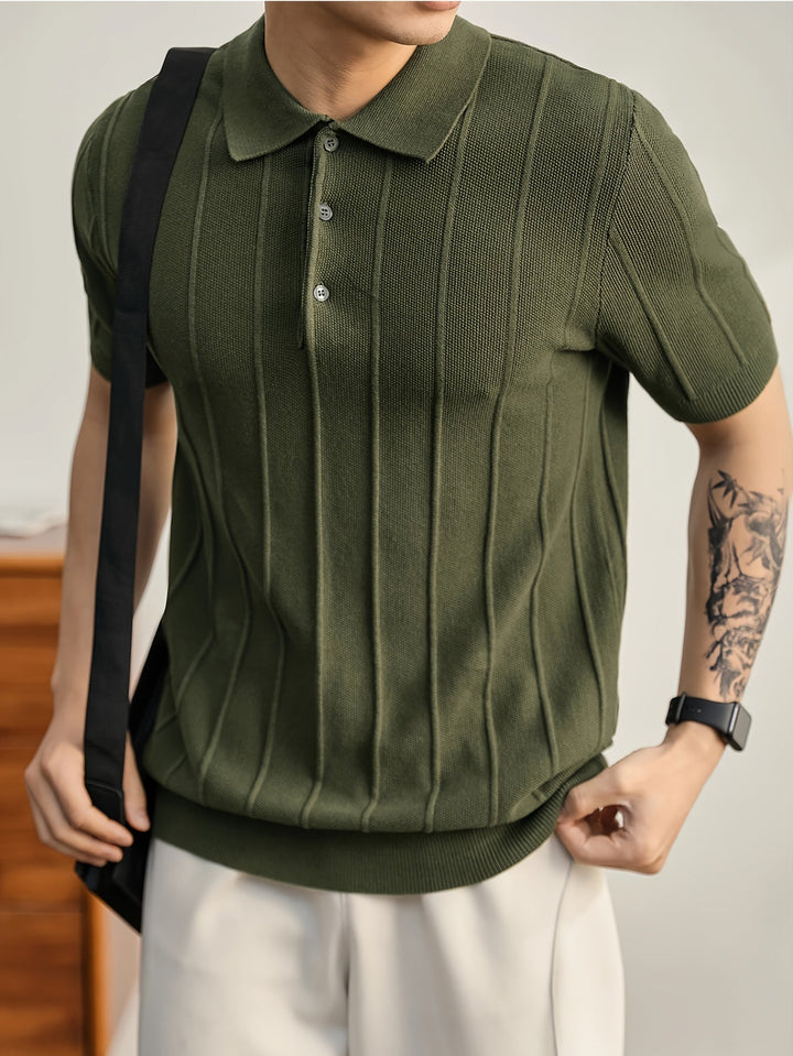 Polo en maille texturée Riviera