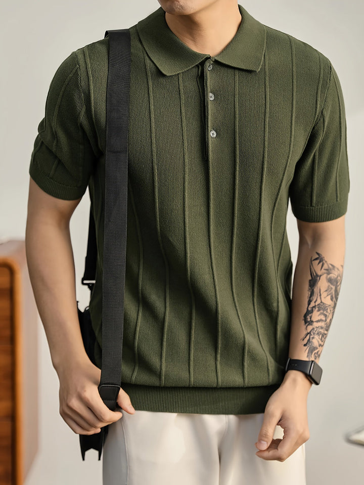 Polo en maille texturée Riviera