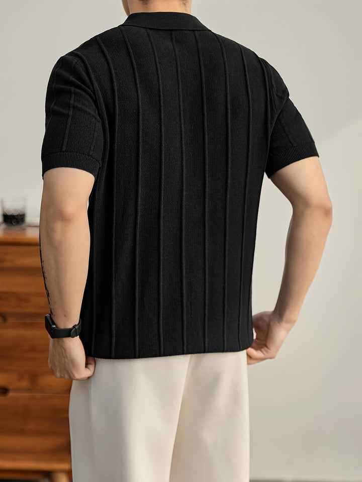 Polo en maille texturée Riviera