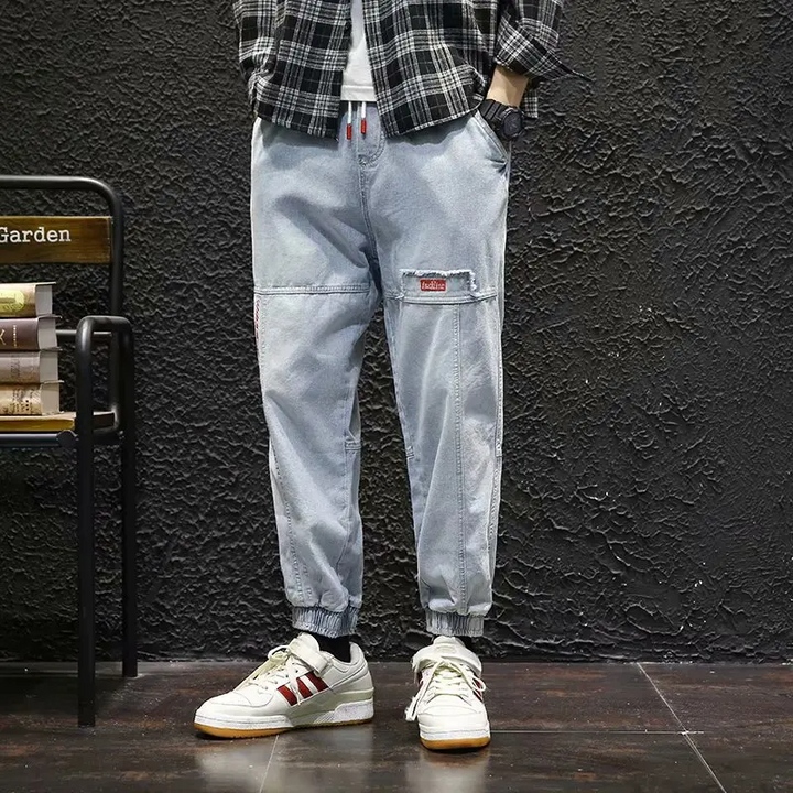 Jogger en Denim Fuselé Jacques