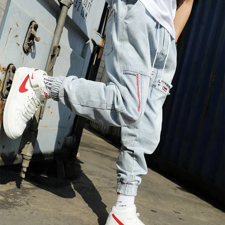 Jogger en Denim Fuselé Jacques