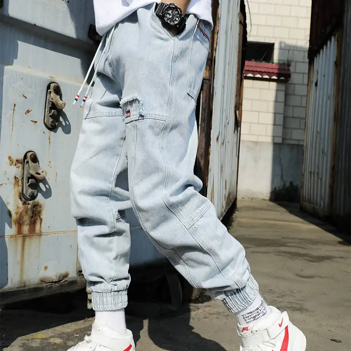 Jogger en Denim Fuselé Jacques
