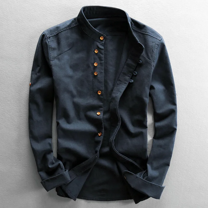 Chemise boutonnée en lin Ashford