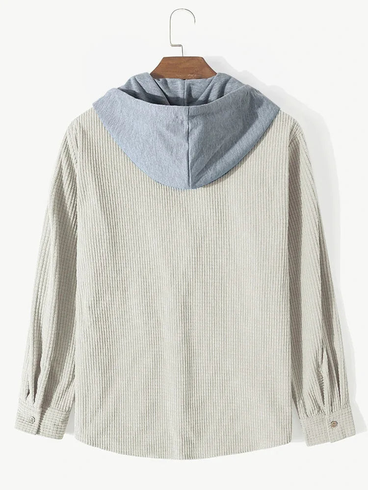 Chemise à capuche en maille décontractée