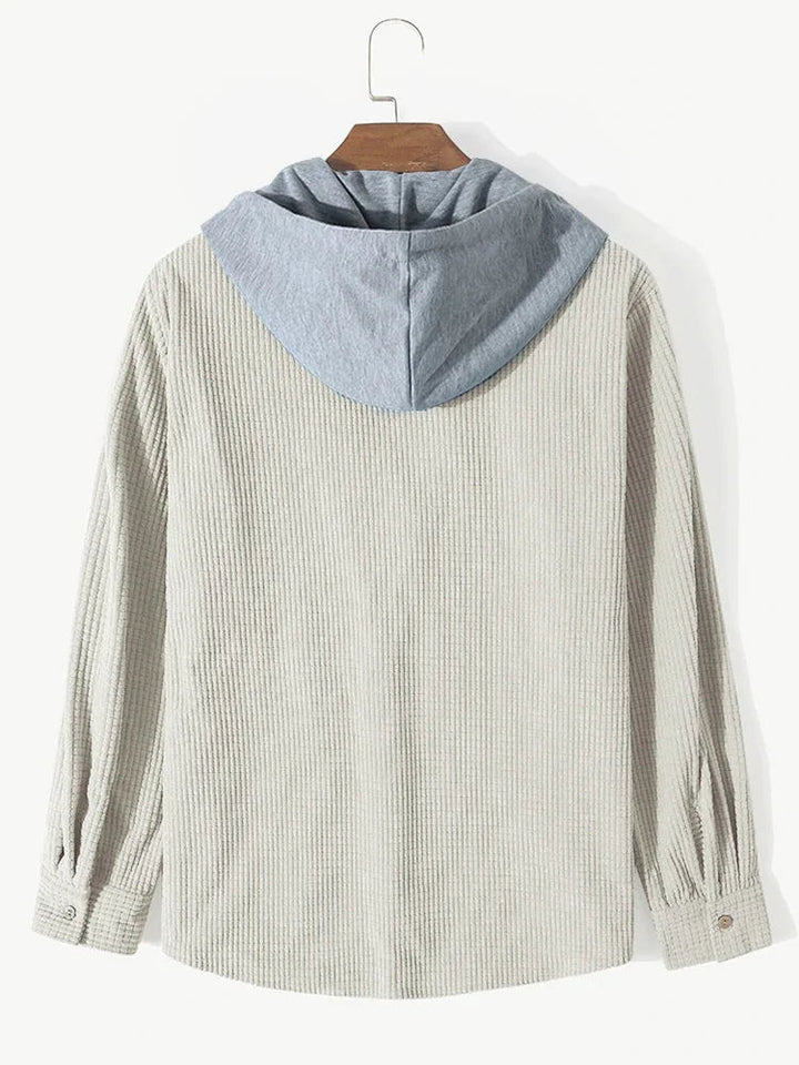 Chemise à capuche en maille décontractée
