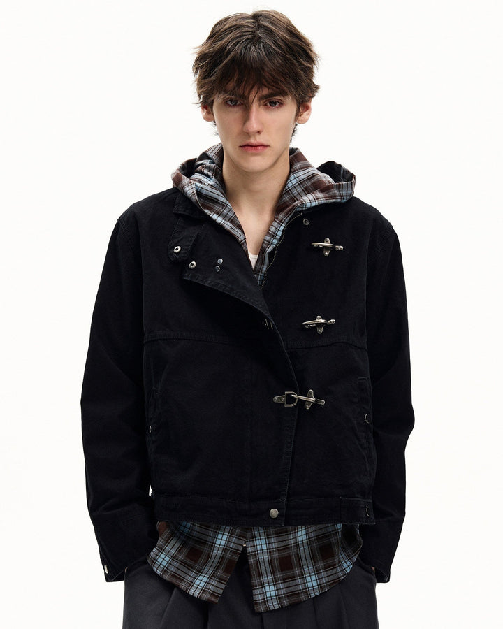 Men's Washed Cotton Toggle Jacket