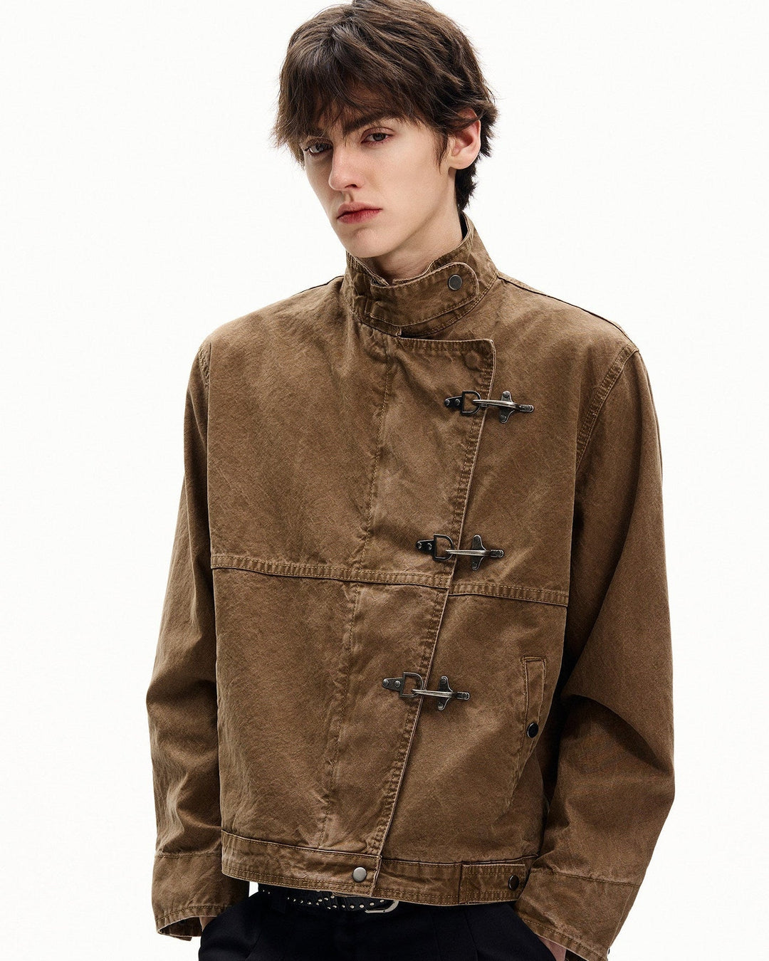 Men's Washed Cotton Toggle Jacket