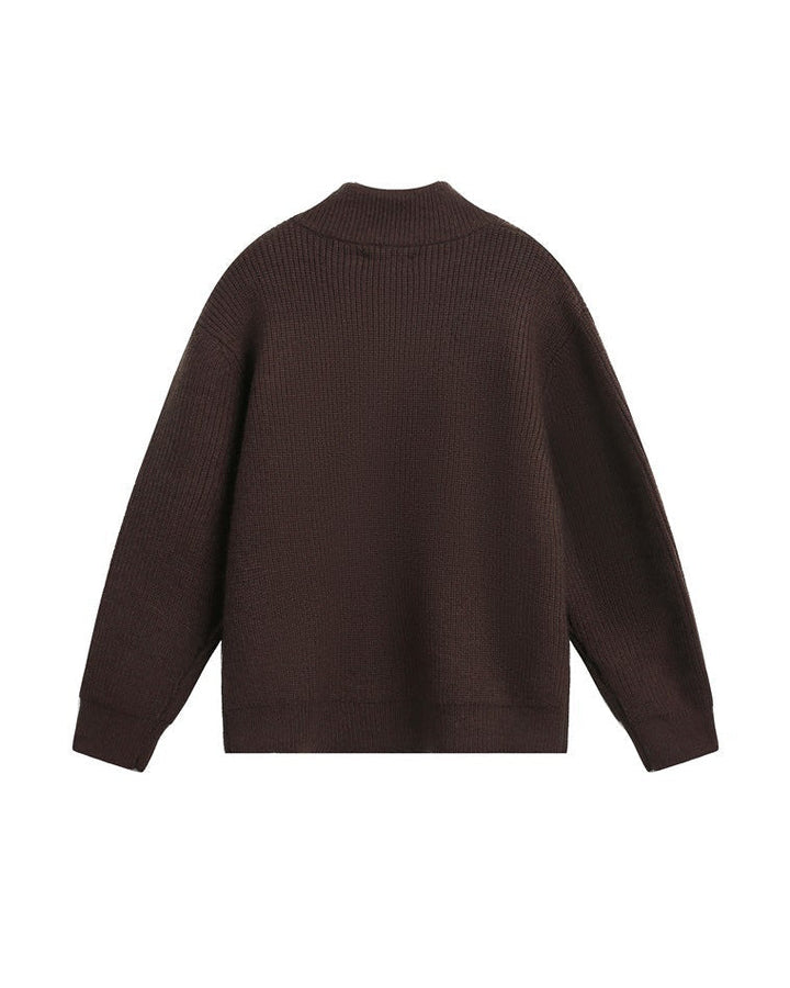 Men's Vintage Loop-Knit Half-Zip Sweater